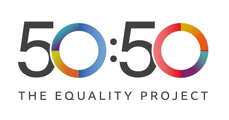 50:50 The Equality Project logo
