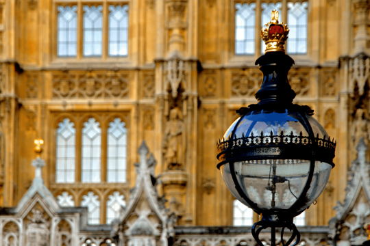 Lampost outside house of commons