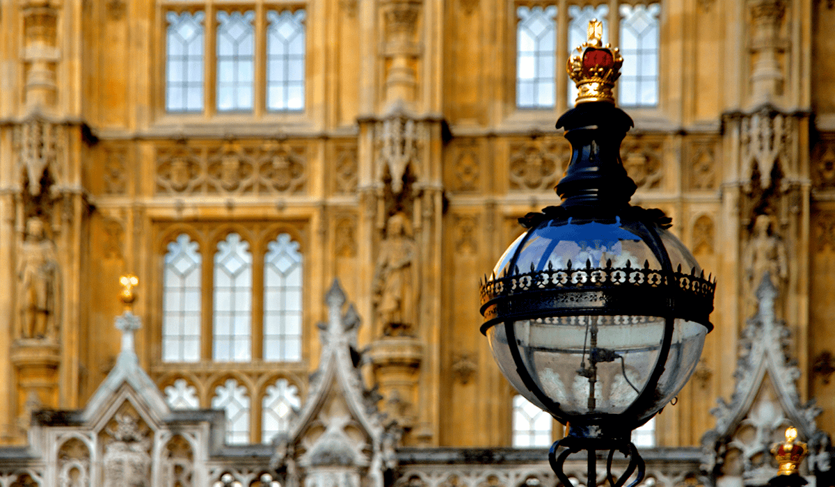 Lampost outside house of commons