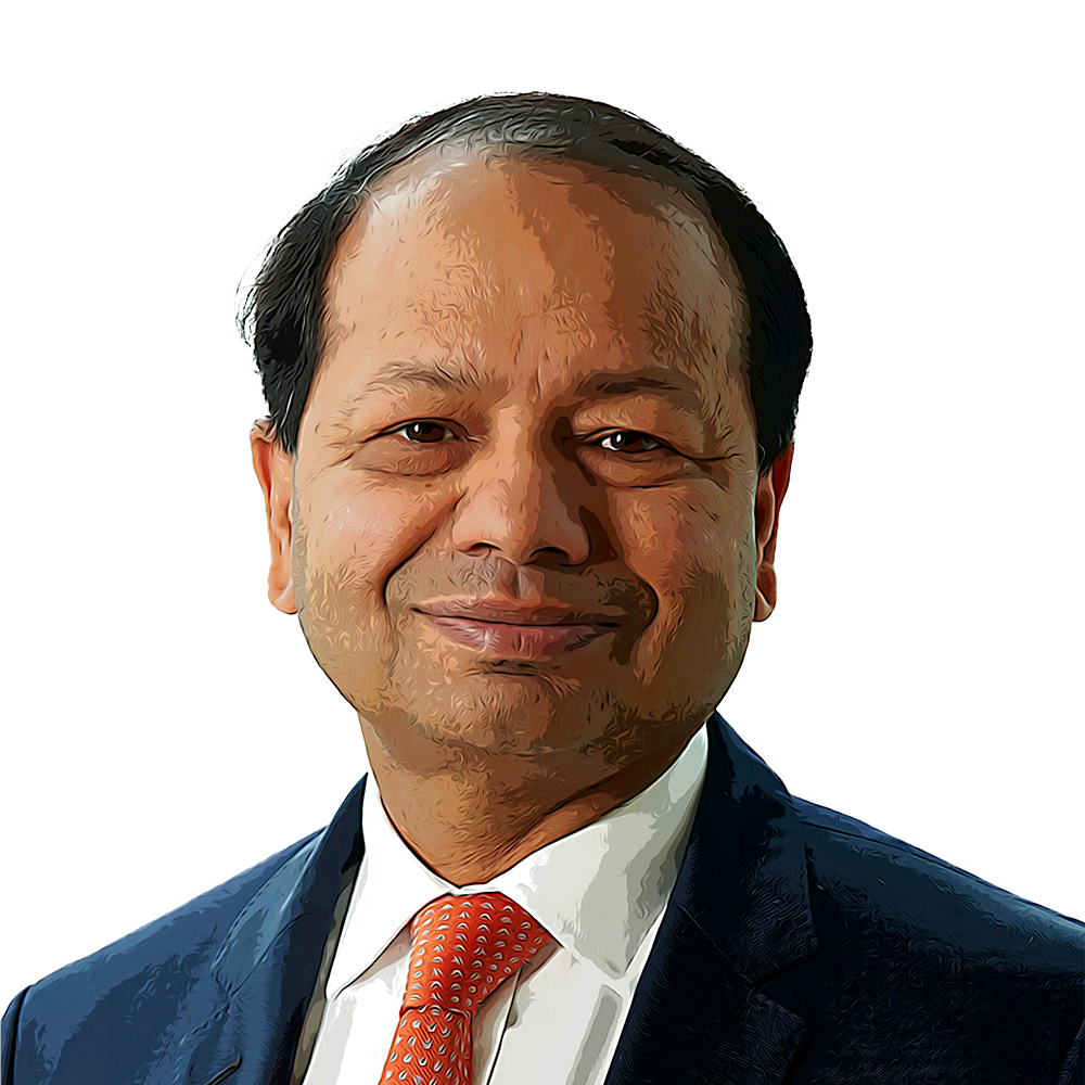 Man smiling in business attire suit cartoon image amlan