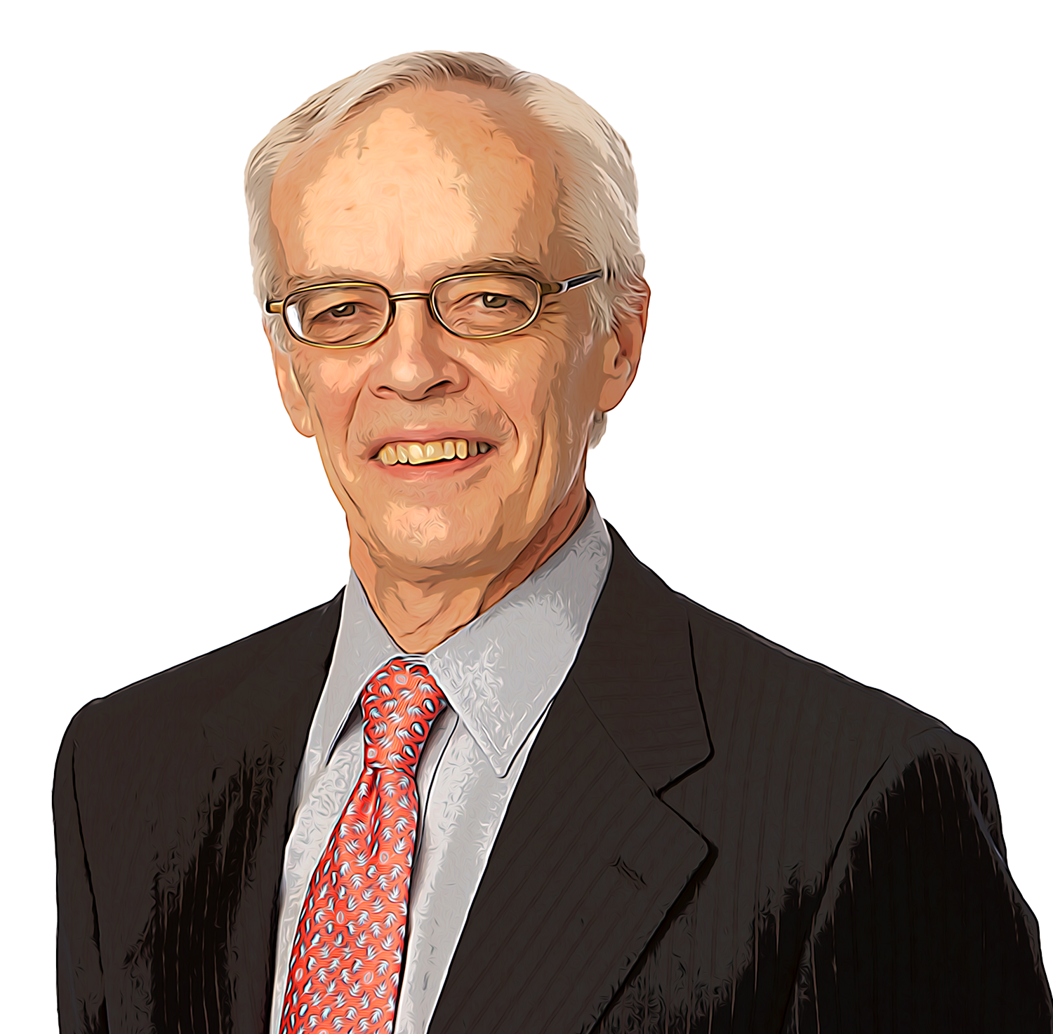 Man smiling in business attire suit cartoon image claude