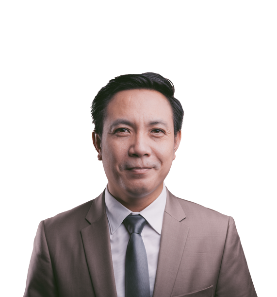 a cut out of a man wearing a brown blazer