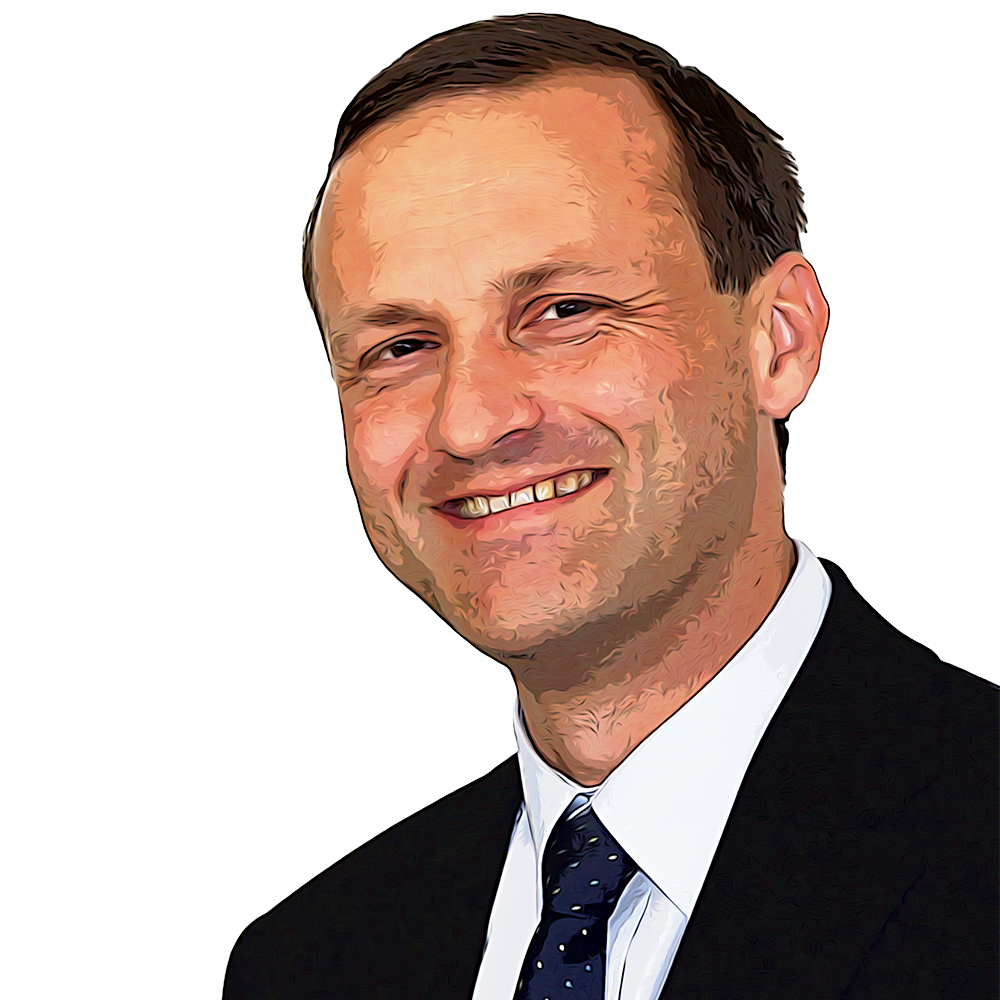 Man smiling in business attire suit cartoon image steve
