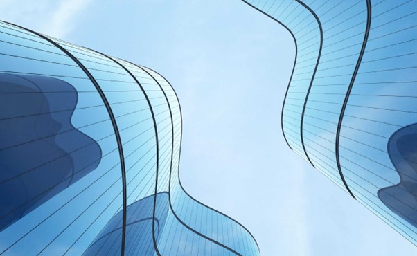 blue skyscraper image