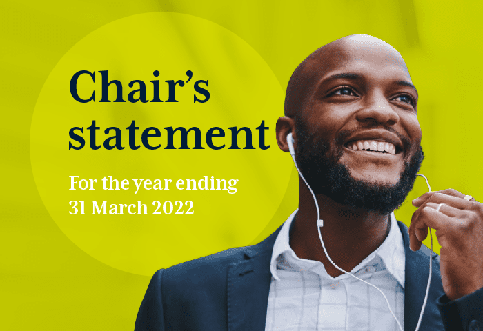 Chair's statement 2021-2022
